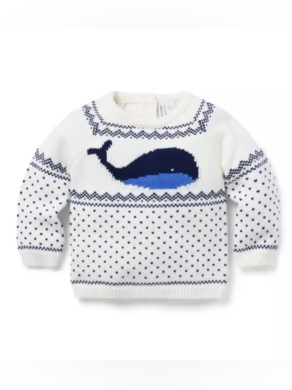 NWT! Janie and Jack Fair Isle Whale Sweater - 12 to 18 months toddler sweater